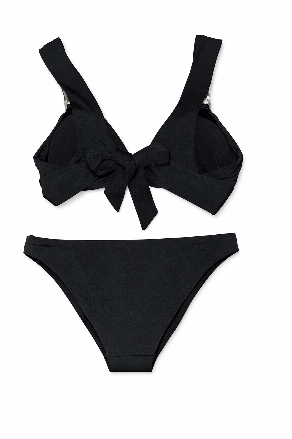 Robin Piccone Black Luxe Chain Bikini Set