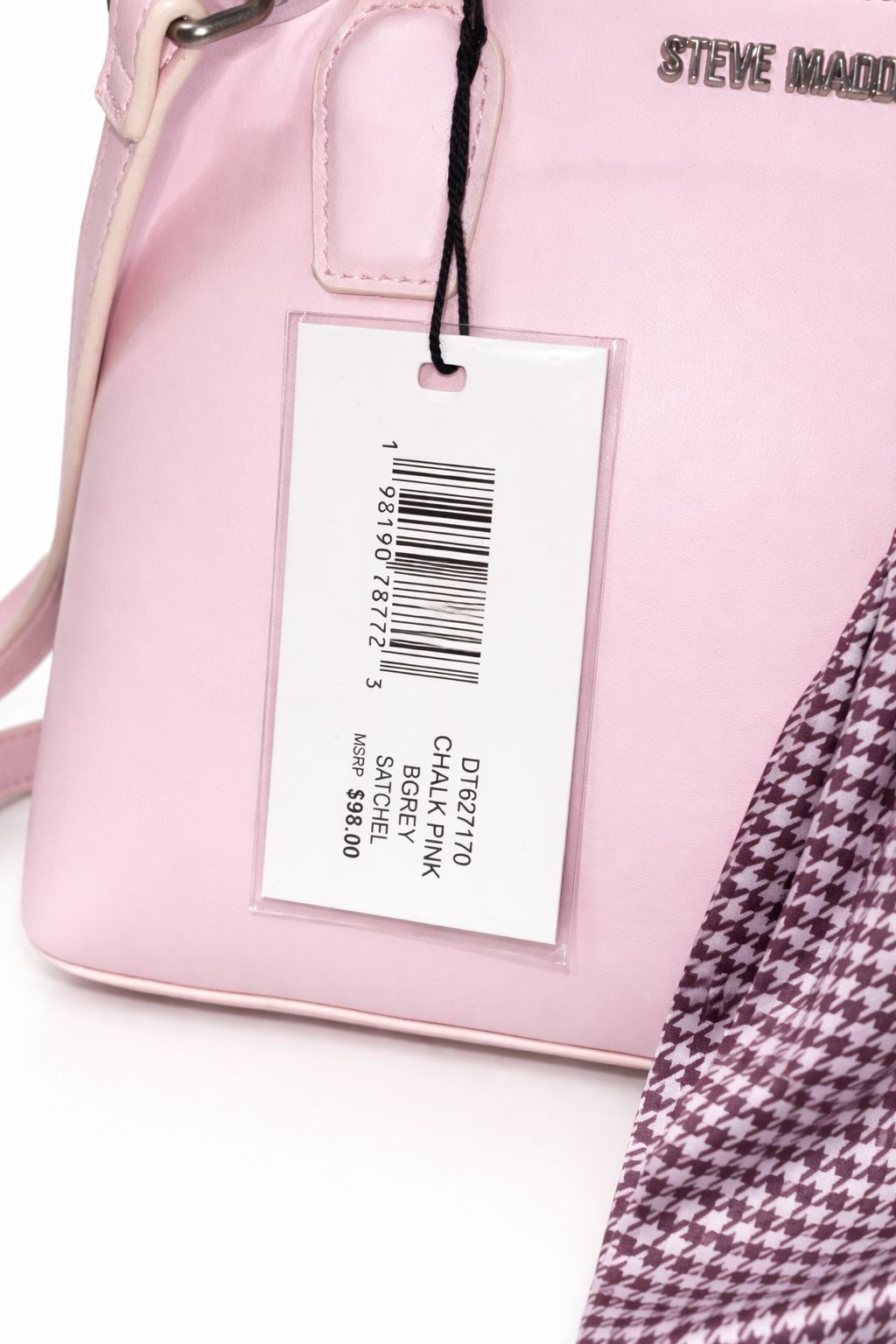 Steve Madden Chalk Pink Satchel NWT Faux Leather Crossbody