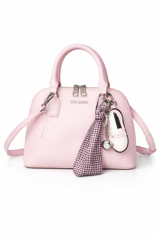 Steve Madden Chalk Pink Satchel NWT Faux Leather Crossbody