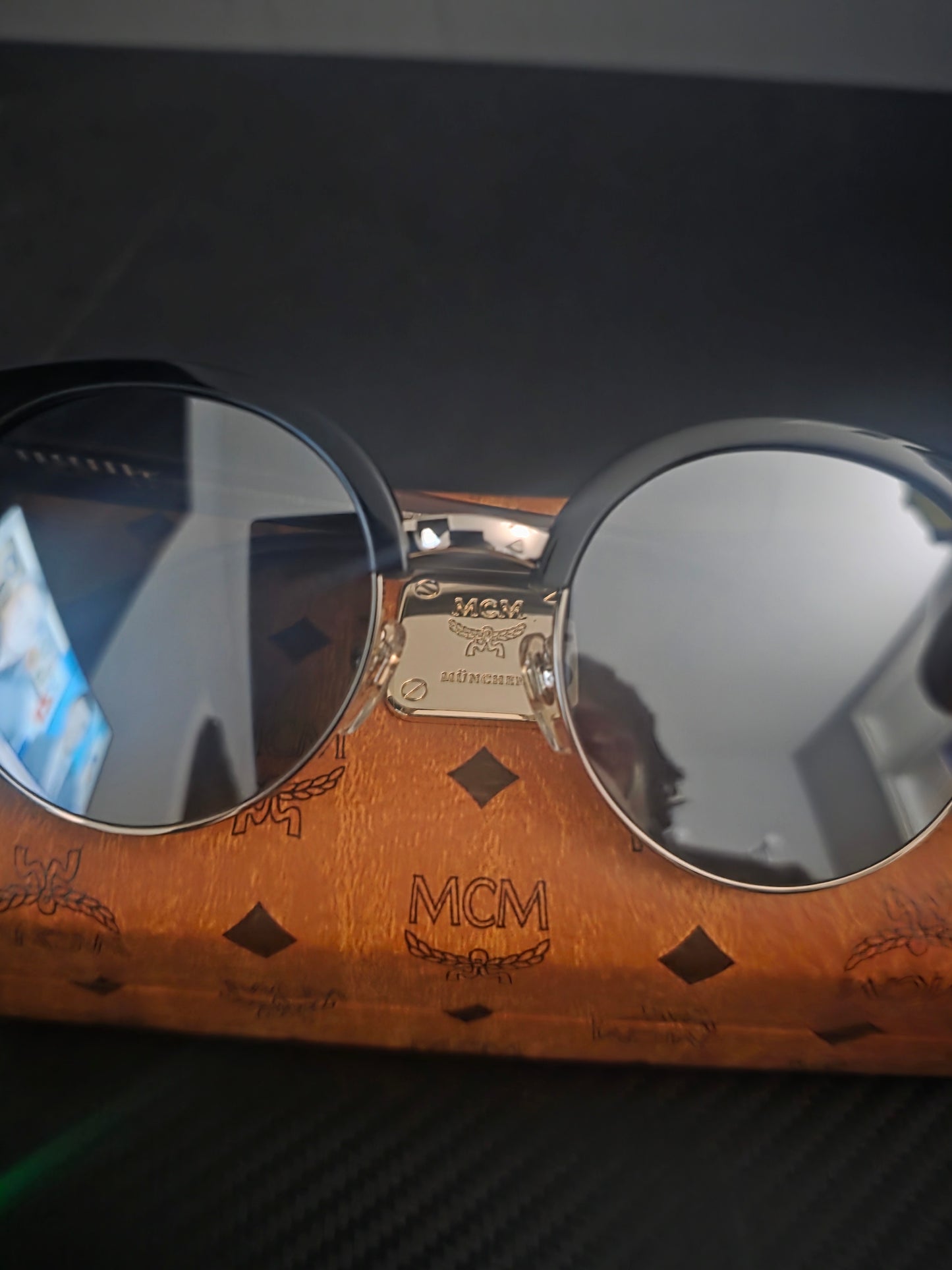 MCM 115SK 001 Round Black Metal Sunglasses – 53mm