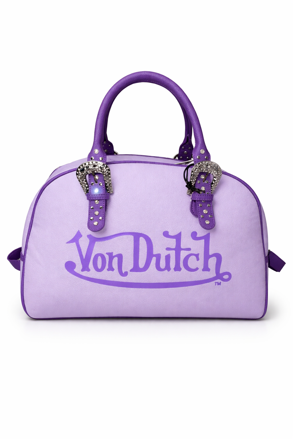 Von Dutch Purple Duffle Bag – Y2K Logo Travel Bag