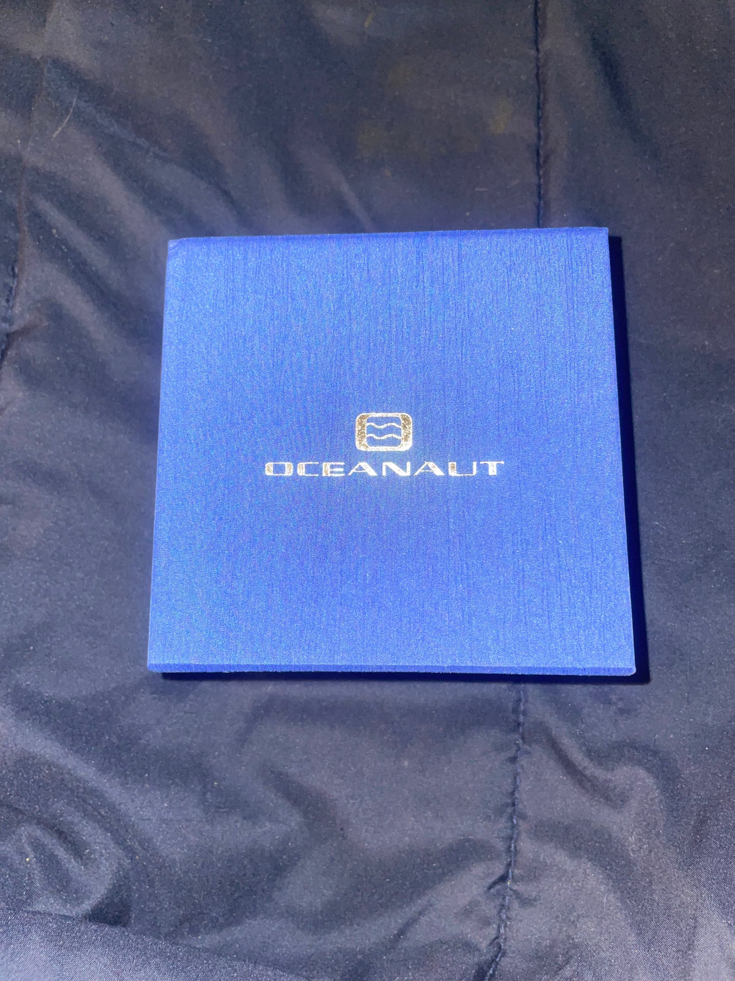 Oceanaut Gold Chronograph Watch – Luxury Men’s Stainless Steel Timepiece with Blue Presentation Box