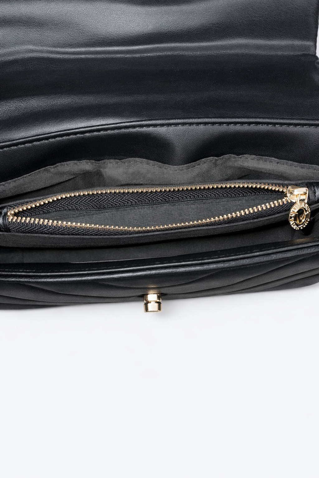 Valentino by Mario Valentino Black Quilted Vegan Leather Chain Crossbody Bag – Authentic Designer Shoulder Purse