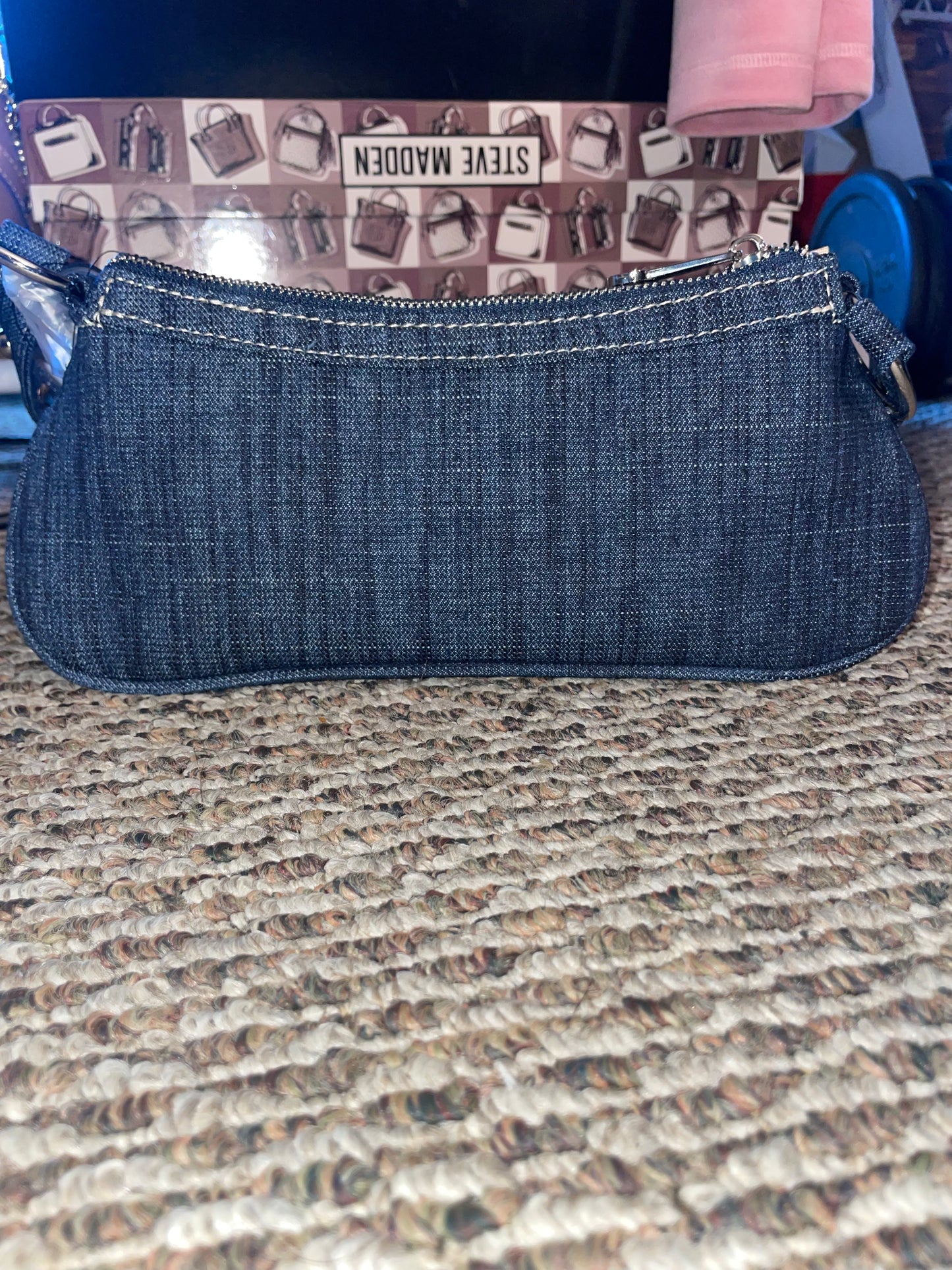 True Religion Denim Studded Shoulder Bag – Horseshoe Logo – NWT – $120 MSRP