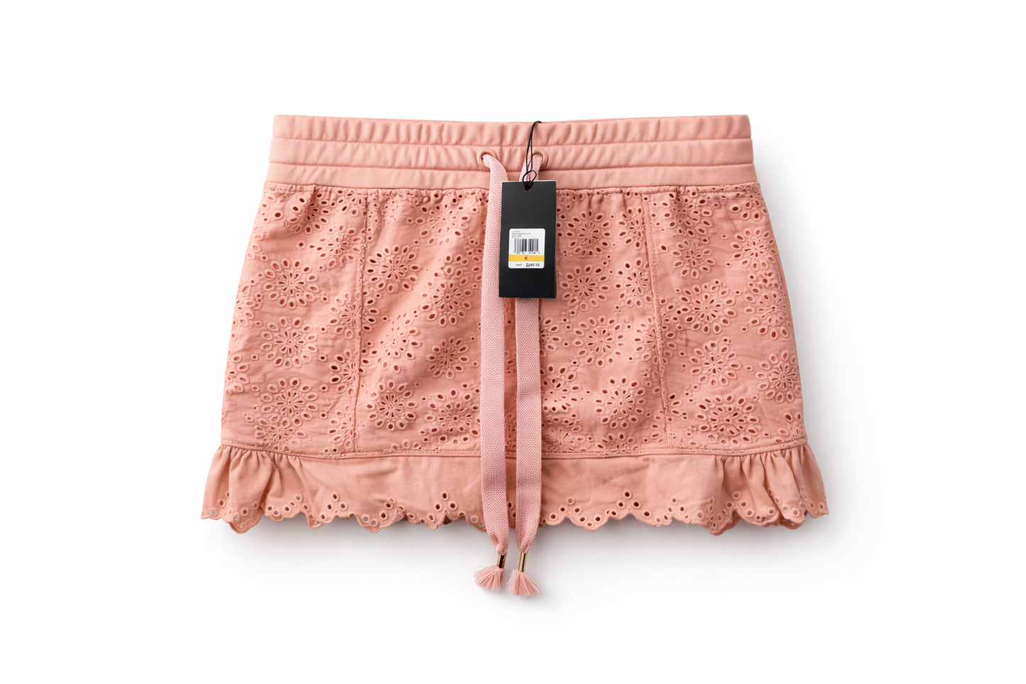 NWT FENTY PUMA Rihanna Eyelet Mini Skirt Bridal Rose Pink Size M $240 Retail