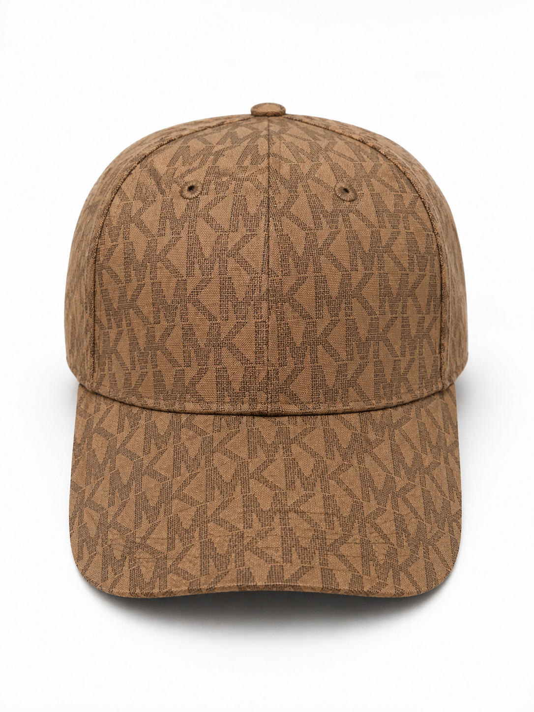 Michael Kors Brown MK Logo Monogram Baseball Cap Hat Adjustable Designer Luxury NWT