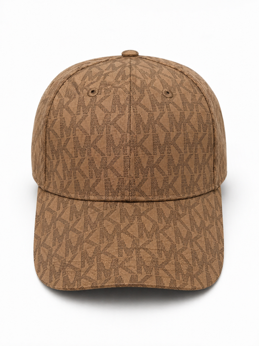 Michael Kors Brown MK Logo Monogram Baseball Cap Hat Adjustable Designer Luxury NWT