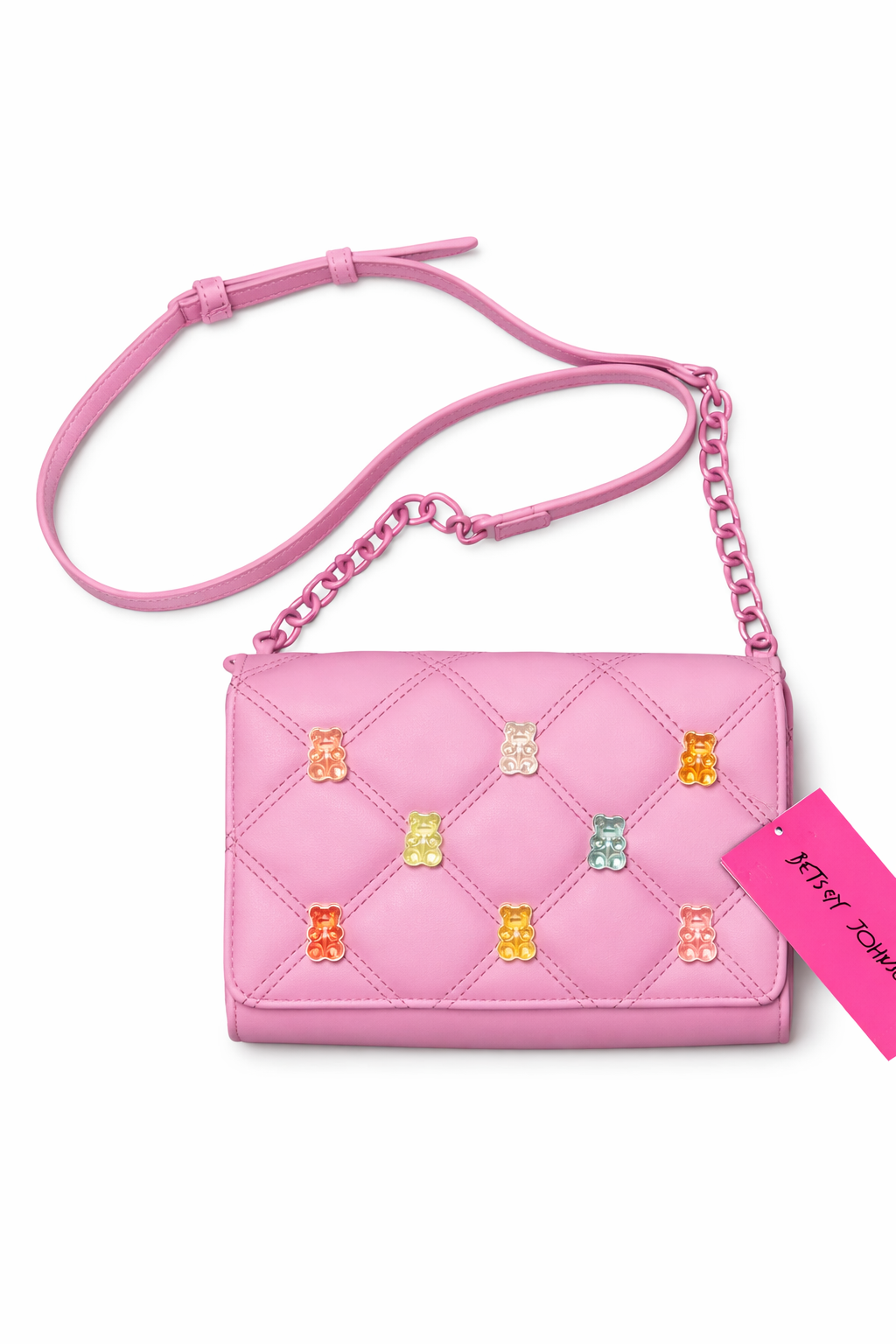 Betsey Johnson Pink Gummy Bear Bag
