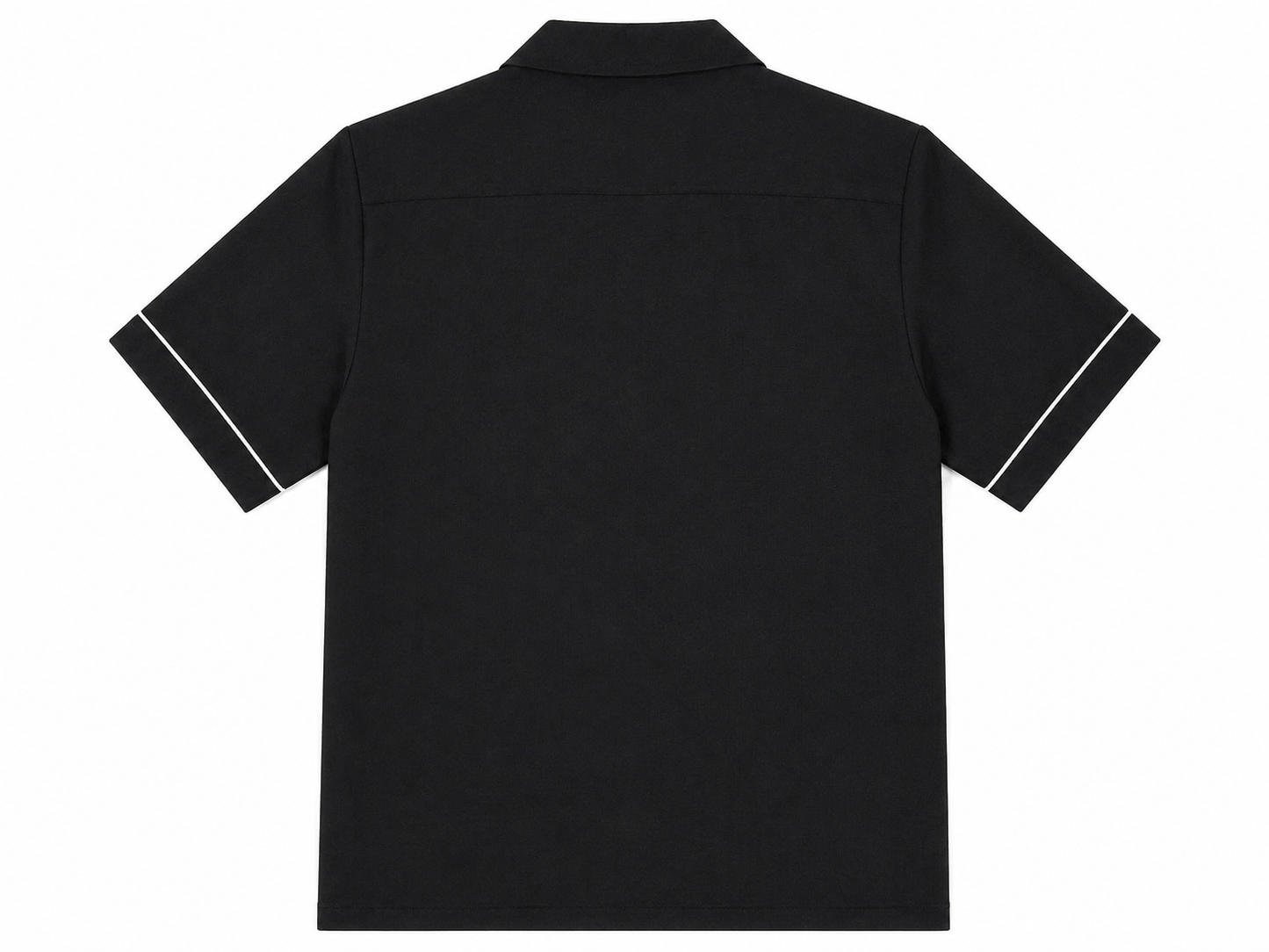 SAINTS STUDIO Black Resort Club Set Men L Button Up Shirt & Shorts Matching Set Luxury Summer Outfit Designer Streetwear