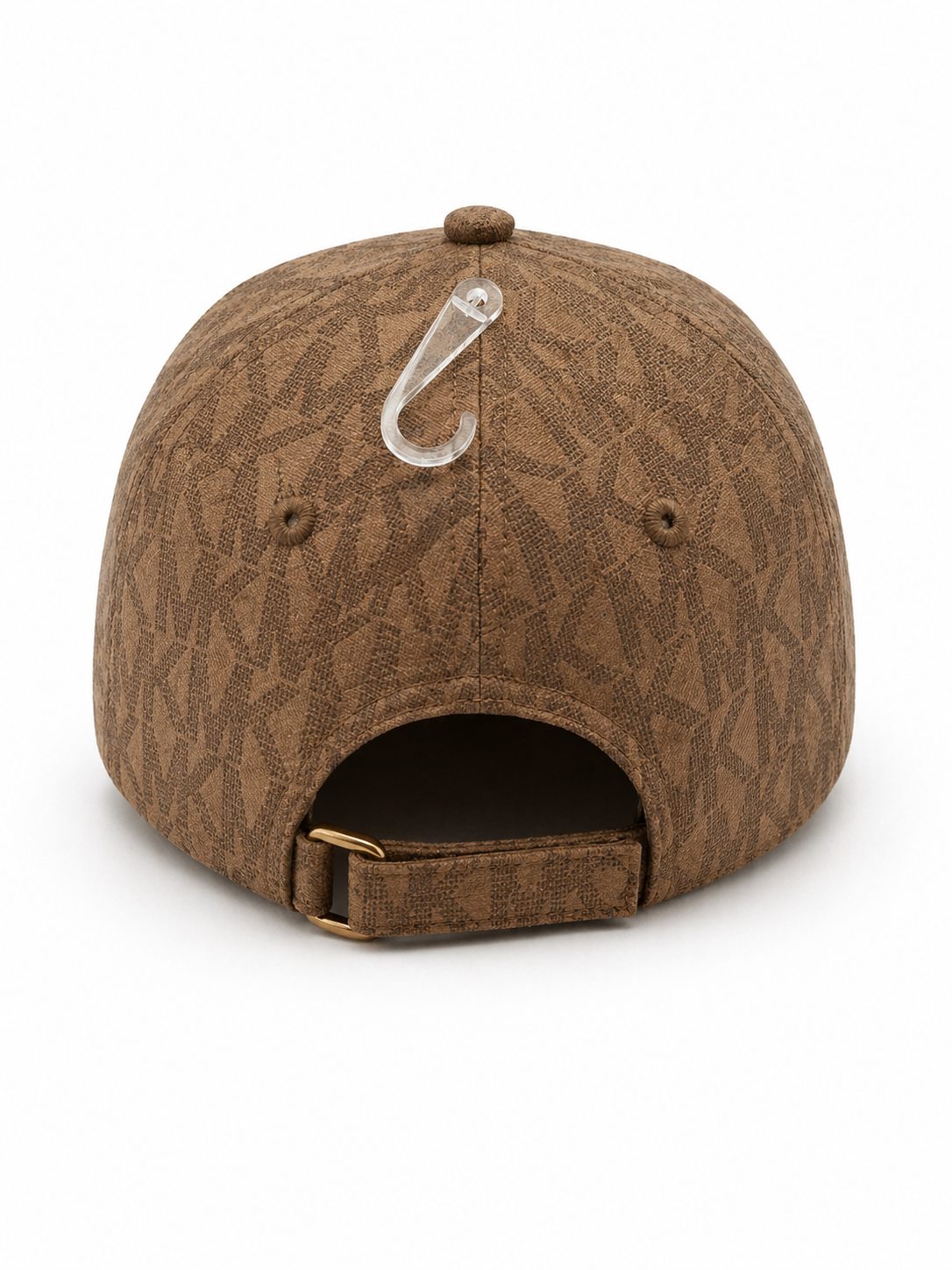 Michael Kors Brown MK Logo Monogram Baseball Cap Hat Adjustable Designer Luxury NWT