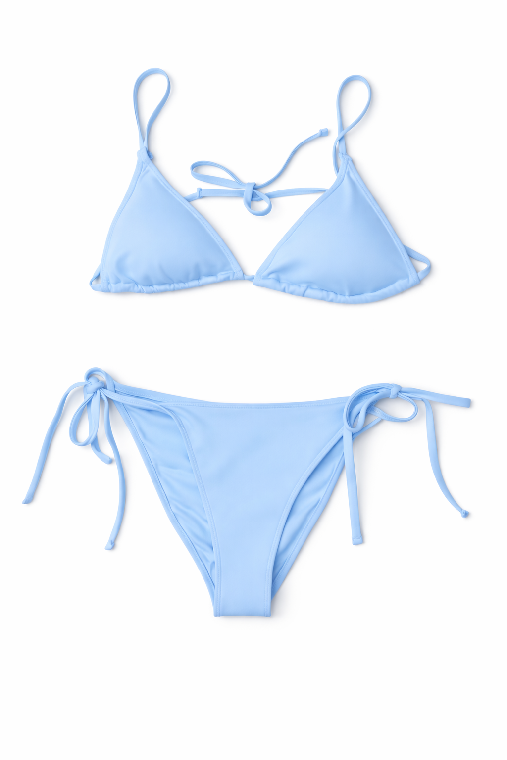 WILO The Label Cornflower Blue Bikini Medium NWT Adjustable Tie Swim Set