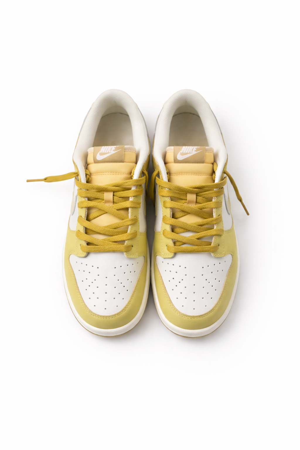 Nike Dunk Low White Yellow Tan Gum Bottom Sneakers – Men’s Size 11 Premium Streetwear