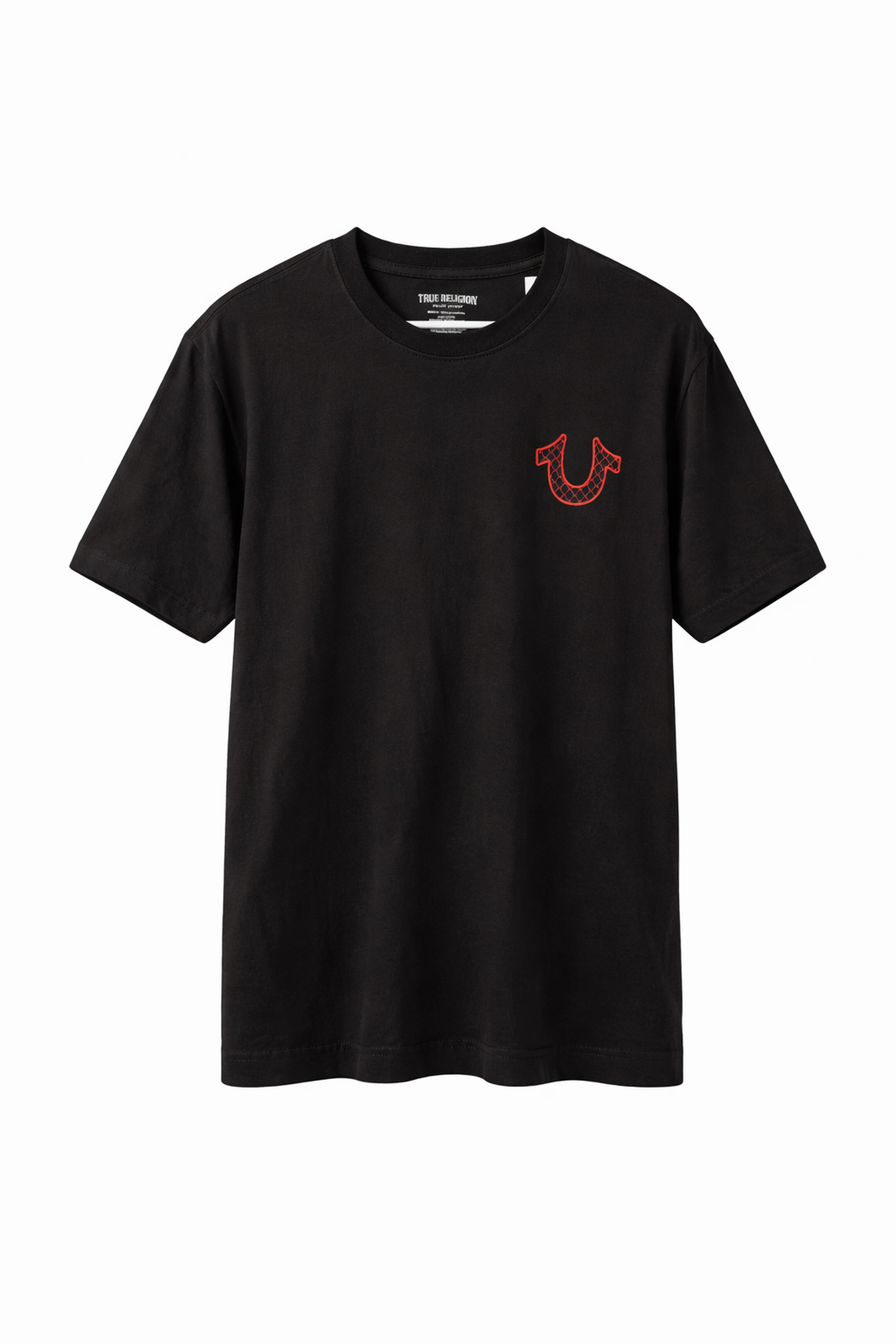 True Religion Buddha Graphic T Shirt Mens Medium Black Red Logo Tee LA