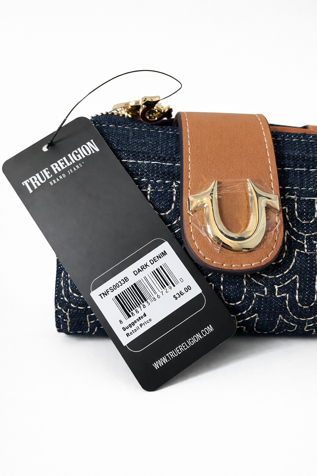 True Religion 3pc Denim Bag Set NWT Wallet Wristlet Mini Satchel Bundle