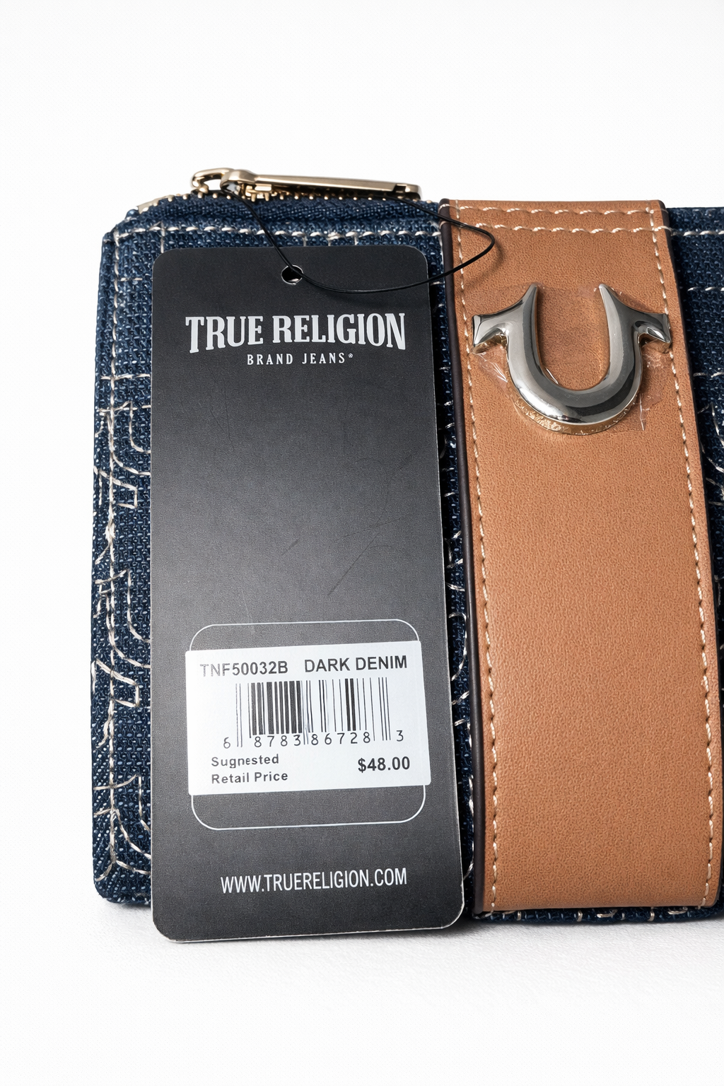 True Religion 3pc Denim Bag Set NWT Wallet Wristlet Mini Satchel Bundle