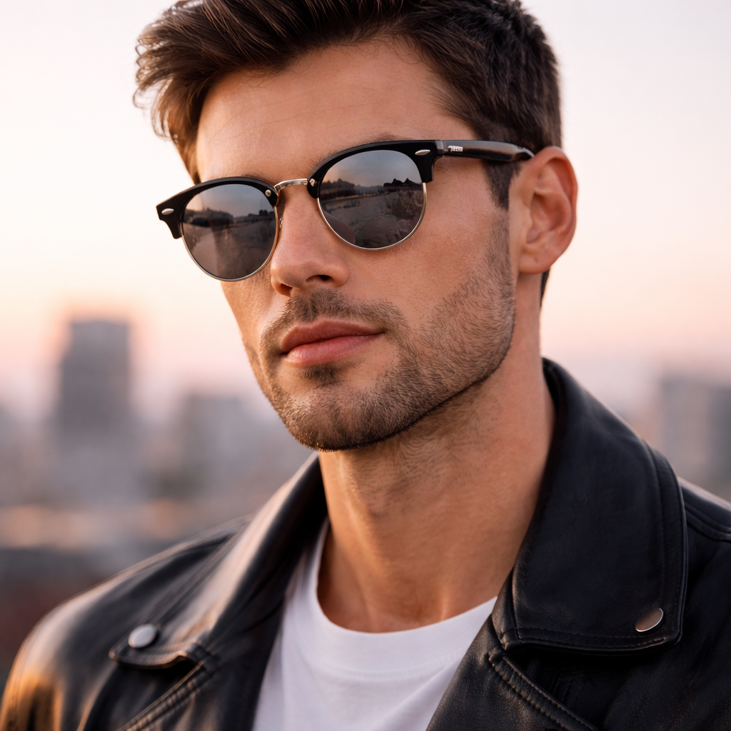 MCM 115SK 001 Round Black Metal Sunglasses – 53mm
