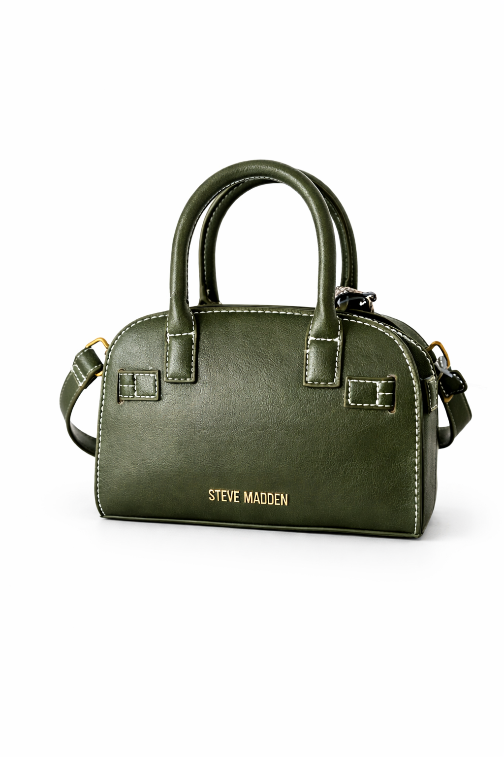 Steve Madden Green Mini Crossbody Bag Tassel Satchel Purse Gold Hardware BDAINSS Small Handbag